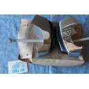 FIAT 1100 D  COUPLE REAR BUMPER GUARDS  NOS