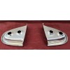 SCODELLINI RISCONTRO PORTA IN OTTONE CROMATO COPPIA 
