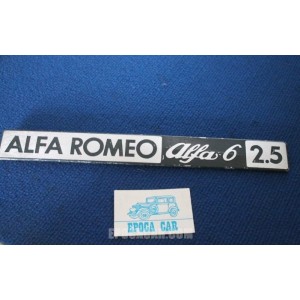 SCRITTA POSTERIORE ALFA 6 2.5