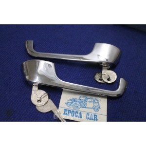 COPPIA MANIGLIE ANTERIORI CON CHIAVE SAFE DX + SX  GIULIA 2s NOS ORIG  ALFA