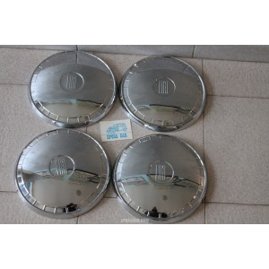 FIAT 1100 R  124 SET  4 PEZZI COPPA RUOTA CROMATA NOS