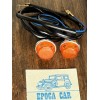 SIDE LIGHTS ROUND WITH CHROME PAIR