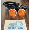 SIDE LIGHTS ROUND WITH CHROME PAIR
