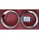 RINGS RIMS HEADLIGHT BOTH PAIR FIAT 1200 SPIDER