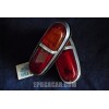 COUPLE TAIL LIGHTS ALTISSIMO FIAT 1100/103 E, WITH RUBBERS