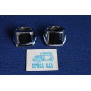 SUPPORTI CROMATI LUCI TARGA (COPPIA)