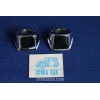 SUPPORTI CROMATI LUCI TARGA (COPPIA)