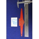 FIAT 600 STEMMA PLASTICA ROSSA