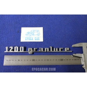 FIAT 1200 METALLO CROMATO IN RILIEVO
