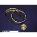 PAIR HEADLAMP RINGS FOR MONTREAL REPLICA CHROMED BRASS