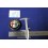 BADGE WHIT SUPPORT 74 DIAMETER  PLASTIC