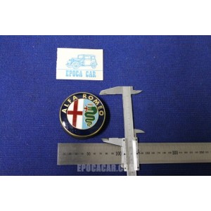 BADGE WHIT SUPPORT 74 DIAMETER  PLASTIC