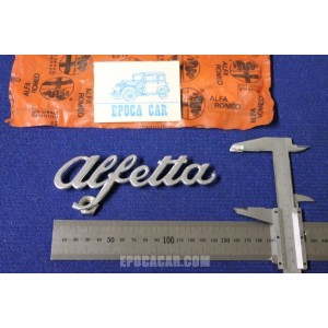 SCRITTA  ALFETTA ( SPESS. 1 MM)  METALLO CROMATO