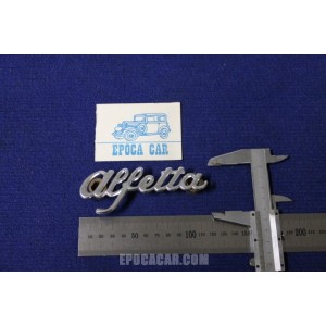 EMBLEM ALFETTA (SMALL TYPE THICKNESS 1 MM) METAL CHROME