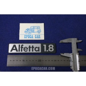 SCRITTA  ALFETTA 1.8  METALLO OPACO