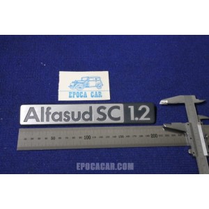 EMBLEM " ALFASUD SC 1.2 "  METAL