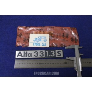 EMBLEM "ALFA 33 1,3 S" METAL