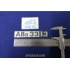 SCRITTA "ALFA 33 1.3"  metallo opaco