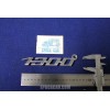 EMBLEM "1300" LENGHT 160 MM METAL CHROME