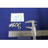 SCRITTA "1600"  SPESSORE GROSSO   METALLO CROMATO