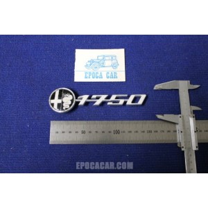 EMBLEM "1750" WHIT BADGE   METAL CHROME