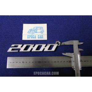 EMBLEM "2000" METAL CHROME