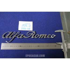 USED EMBLEM PICTURE ON DEMAND "ALFA ROMEO"  305 MM LENGHT   METAL CHROME