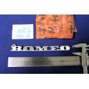 EMBLEMS "ALFA" "ROMEO" (TWO PIECES-TO SELL TOGETHER) METAL CHROME