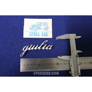 EMBLEM "GIULIA" (SMALL TYPE) ALLUMINIUM