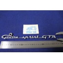 SCRITTA "GIULIA SPRINT GTA" METALLO CROMATO