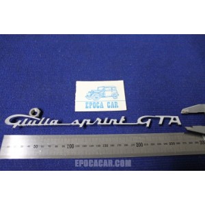 EMBLEM "GIULIA SPRINT GTA"  METAL CHROME