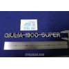 EMBLEM "GIULIA 1300 SUPER" ALLUMINIUM