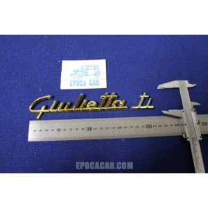 SCRITTA "GIULIETTA"   IN PLASTICA DORATA