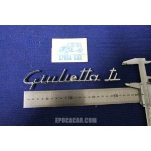 SCRITTA "GIULIETTA"+ "TI"    METALLO CROMATO