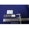 SCRITTA " 1400 "    METALLO CROMATO