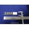 SCRITTA " 1400 "    METALLO CROMATO