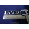 EMBLEM "LANCIA"  (SILVER WRITING)  METAL CHROME