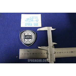 BADGE "LANCIA" UNIVERSAL FRONT BADGE   VERTICAL CONNECTION   PLASTIC
