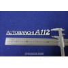 EMBLEM "AUTOBIANCHI A 112" (BIG TYPE) METAL CHROME