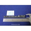 SCRITTA "AUTOBIANCHI A 112" SCRITTA ARGENTO   PLASTICA