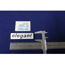 SCRITTA "ELEGANT" X A112E  LATERALE  IN PLASTICA
