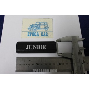 SCRITTA "JUNIOR" LATERALE X A112 (CON SBALZO)   PLASTICA NERA