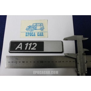 SCRITTA "A112"   PLASTICA