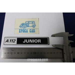 SCRITTA "A112 JUNIOR" (SPESSORE FINO)  PLASTICA