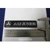 EMBLEM "A112 JUNIOR"  BLACK PLASTIC