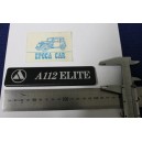 EMBLEM "A112 ELITE" BLACK PLASTIC