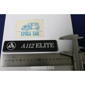 EMBLEM "A112 ELITE" BLACK PLASTIC