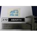 SCRITTA "A112 ABARTH" (SPESSORE FINO)   PLASTICA