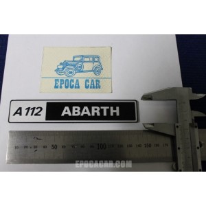 SCRITTA "A112 ABARTH" (SPESSORE FINO)   PLASTICA