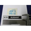 EMBLEM "A112 ELEGANT" (THIN THICKNESS)  PLASTIC